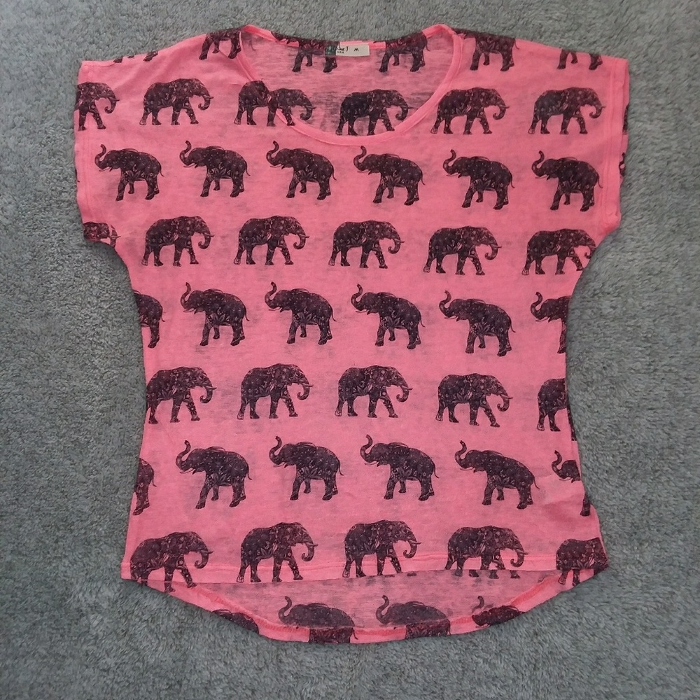 Cute Elephant print tee